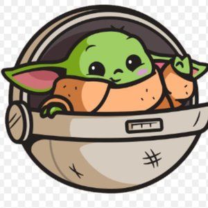printed out baby yoda picture